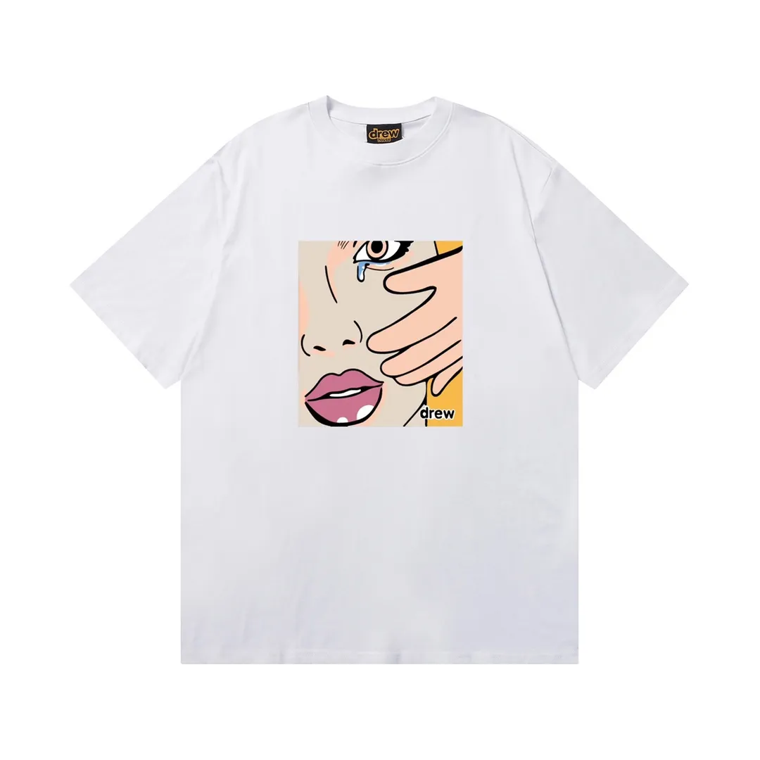 D 048 9 2023SS Same Style drew T g , ！ Quality！！ ， Quality！！ ， ！！ ， ， ， ， ， 。 Sizes：S M L XL ：Black White Royal Blue Red Brown White Orange